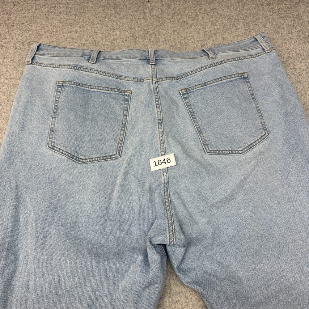 Torrid High-Rise Ankle Crop Jeans Size 24 Blue Light Wash Raw Hem Stretch Denim - Picture 11 of 11